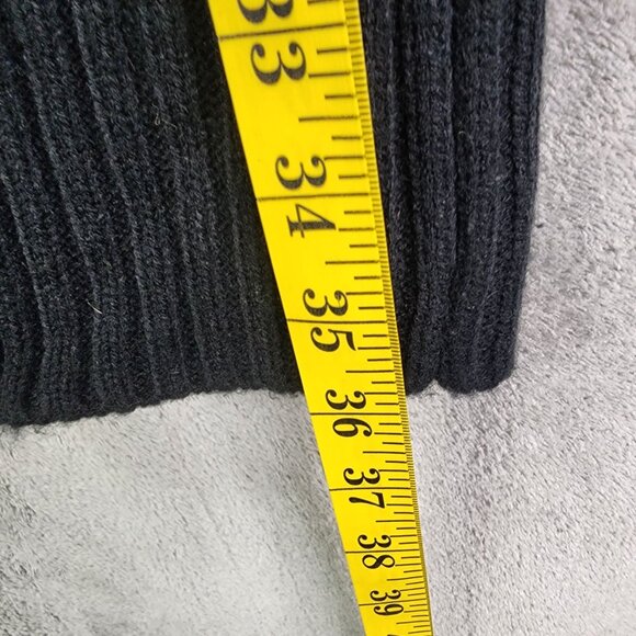 Womens Studio One Multicolor Cable Knit Turtleneck Sweater Dress Long Sleeve L - Picture 7 of 8